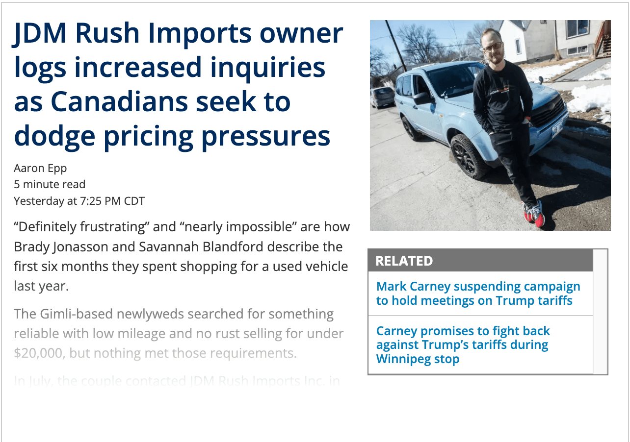 Why More Canadians Are Choosing to Buy JDM Cars in Canada
